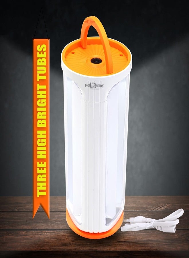 Pick Ur Needs Rechargeable 90W Home Emergency Light 3 Side Tube Floor Lantern Lamp with Hanging Handle - Image 3